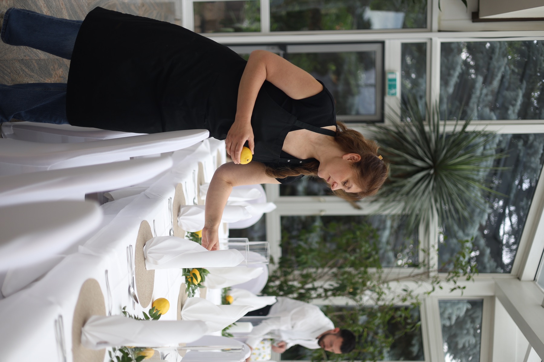 The Gondelfahrt dining room prepared for an event