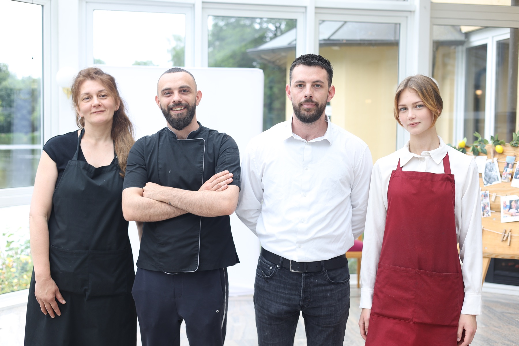 The Gondelfahrt restaurant team standing together